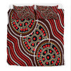 Australia Aboriginal Inspired Bedding Set - Aboriginal Inspired Tortoiseshell Dot Art Panting