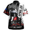 Collingwood Hawaiian Shirt Anzac Day Lest We Forget Memorial
