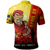 Gold Coast SUNS Polo Shirt Anzac Day Lest We Forget Memorial