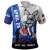 North Melbourne Polo Shirt Anzac Day Lest We Forget Memorial