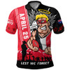St Kilda Polo Shirt Anzac Day Lest We Forget Memorial