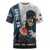 Carlton T-Shirt Anzac Day Lest We Forget Memorial
