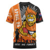 GWS GIANTS T-Shirt Anzac Day Lest We Forget Memorial