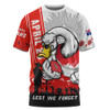 Sydney Swans T-Shirt Anzac Day Lest We Forget Memorial
