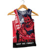 Melbourne Men Singlet Anzac Day Lest We Forget Memorial
