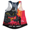 Adelaide Crows Women Racerback Singlet Anzac Day Lest We Forget Memorial