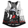 Collingwood Women Racerback Singlet Anzac Day Lest We Forget Memorial