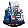 Geelong Cats Women Racerback Singlet Anzac Day Lest We Forget Memorial