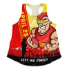 Gold Coast SUNS Women Racerback Singlet Anzac Day Lest We Forget Memorial