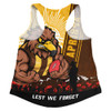 Hawthorn Women Racerback Singlet Anzac Day Lest We Forget Memorial