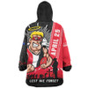St Kilda Snug Hoodie Anzac Day Lest We Forget Memorial