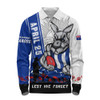 North Melbourne Long Sleeve Polo Shirt Anzac Day Lest We Forget Memorial