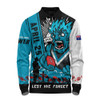 Port Adelaide Long Sleeve Polo Shirt Anzac Day Lest We Forget Memorial