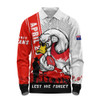 Sydney Swans Long Sleeve Polo Shirt Anzac Day Lest We Forget Memorial