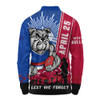 Western Bulldogs Long Sleeve Polo Shirt Anzac Day Lest We Forget Memorial