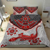 Australia Aboriginal Bedding Set - Indigenous Boomerang and Lizard Art