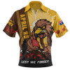 Hawthorn Zip Polo Shirt Anzac Day Lest We Forget Memorial