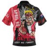 St Kilda Zip Polo Shirt Anzac Day Lest We Forget Memorial