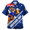 Australia Hawaiian Shirt Australia Day Kangaroo Beer Spirit Of Celebration