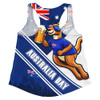 Australia Women Racerback Singlet Australia Day Kangaroo Beer Spirit Of Celebration