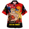 Gold Coast SUNS Hawaiian Shirt ANZAC Day Honour And Football Legacy