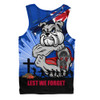 Western Bulldogs Men Singlet ANZAC Day Honour And Football Legacy