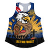 West Coast Eagles Women Racerback Singlet ANZAC Day Honour And Football Legacy