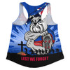 Western Bulldogs Women Racerback Singlet ANZAC Day Honour And Football Legacy