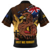 Hawthorn Zip Polo Shirt ANZAC Day Honour And Football Legacy
