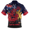 Melbourne Zip Polo Shirt ANZAC Day Honour And Football Legacy