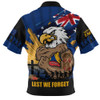 West Coast Eagles Zip Polo Shirt ANZAC Day Honour And Football Legacy