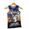 Australia Men Singlet Australia Day Coastal BBQ Beer Summer Vibes