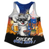 Australia Women Racerback Singlet Australia Day Coastal BBQ Beer Summer Vibes