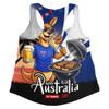 Australia Women Racerback Singlet Australia Day Kangaroo Summer Fest Celebration