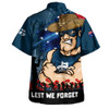 Carlton Hawaiian Shirt ANZAC Inspired Football Fan Memorial Design