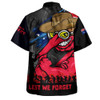 Essendon Hawaiian Shirt ANZAC Inspired Football Fan Memorial Design