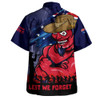 Melbourne Hawaiian Shirt ANZAC Inspired Football Fan Memorial Design