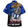 North Melbourne Hawaiian Shirt ANZAC Inspired Football Fan Memorial Design