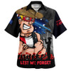 St Kilda Hawaiian Shirt ANZAC Inspired Football Fan Memorial Design