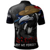 Collingwood Polo Shirt ANZAC Inspired Football Fan Memorial Design