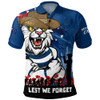 Geelong Cats Polo Shirt ANZAC Inspired Football Fan Memorial Design