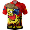 Gold Coast SUNS Polo Shirt ANZAC Inspired Football Fan Memorial Design