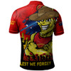 Gold Coast SUNS Polo Shirt ANZAC Inspired Football Fan Memorial Design