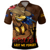 Hawthorn Polo Shirt ANZAC Inspired Football Fan Memorial Design