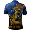 West Coast Eagles Polo Shirt ANZAC Inspired Football Fan Memorial Design