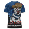 Geelong Cats T-Shirt ANZAC Inspired Football Fan Memorial Design
