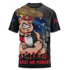 St Kilda T-Shirt ANZAC Inspired Football Fan Memorial Design