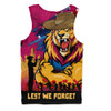 Brisbane Lions Men Singlet ANZAC Inspired Football Fan Memorial Design