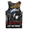 Collingwood Men Singlet ANZAC Inspired Football Fan Memorial Design