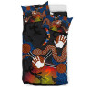 Australia Aboriginal Bedding Set - Australian Boomerang and Snake Indigenous Art